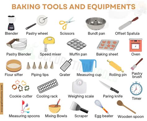 Baking Tools Names Baking Equipment With Pictures And Uses