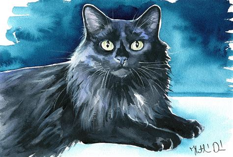 Noah Black Cat Painting Painting By Dora Hathazi Mendes Pixels Merch