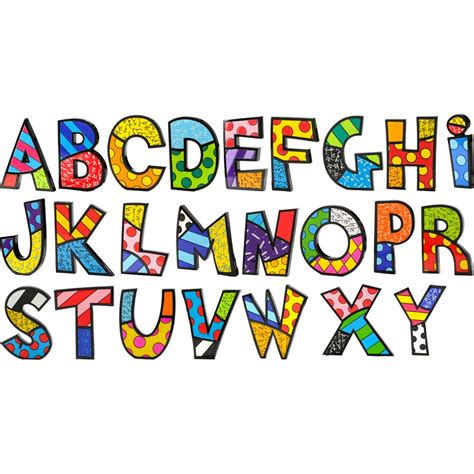 Show Details For Letters 6 Romero Britto Alphabet And Numbers