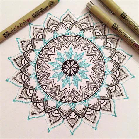 My First Mandala Post I Drew This Mandala With My Amazing Micron Pens