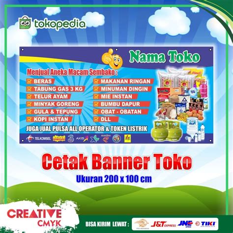 Banner Toko Sembako Dan Pulsa Best Banner Design