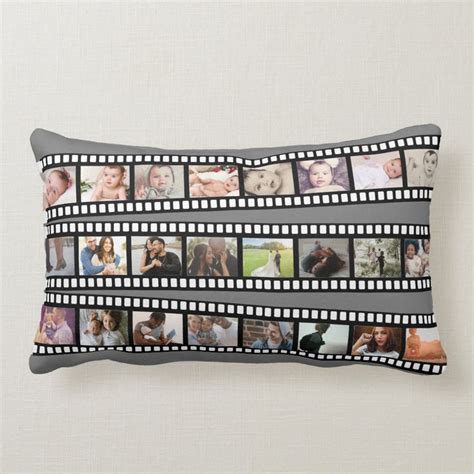 A Photo Collage Pillow With Photos On It