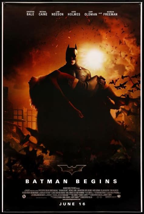 Batman Begins 2005 Batman Begins Marvel Movie Posters Movie