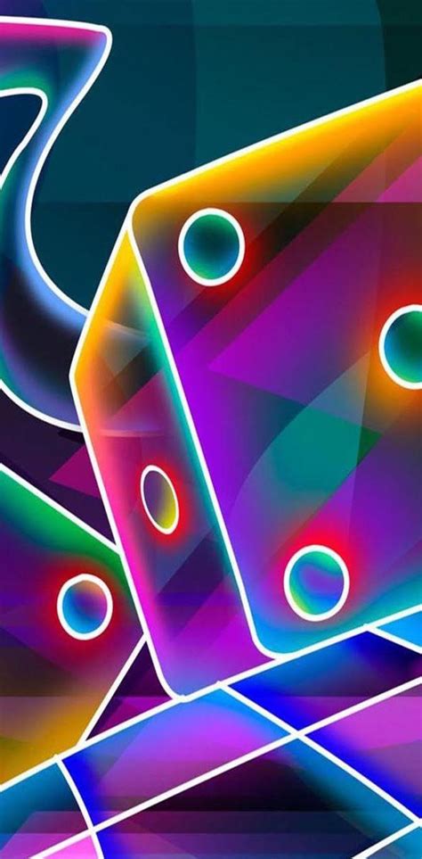 3d Cube Dice Neon Wallpaper By Luckyman Download On Zedge™ 22dd
