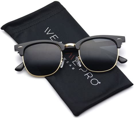 Wearme Pro Classic Half Frame Polarized Semi Rimless Rimmed Sunglasses Nicole The Nomad