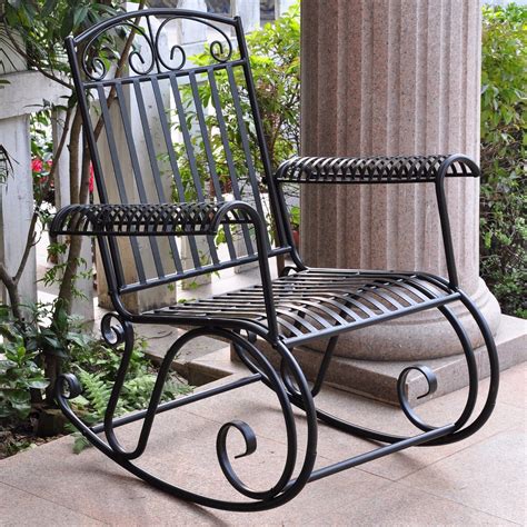 Metal Iron Outdoor Rocking Chair Retro And 50 Similar Items