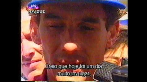 Ayrton Senna Ultima Entrevista De Abril De Youtube