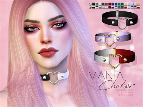 Sims 4 Ccs The Best Mania Choker By Pralinesims