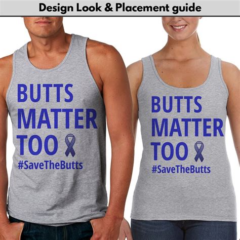 Colon Cancer Awareness Colon Cancer Shirt Butts Matter Too Etsy