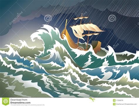 Comment télécharger un bateau de croisière en pleine tempête ? Bateau Coulant Dans La Tempête Illustration de Vecteur ...