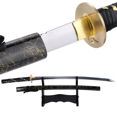 Handmade Gold Tsuba Katana Real Katana Japanese Samurai Swords With
