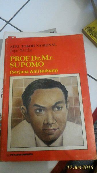Biografi Prof Dr Soepomo Coretan