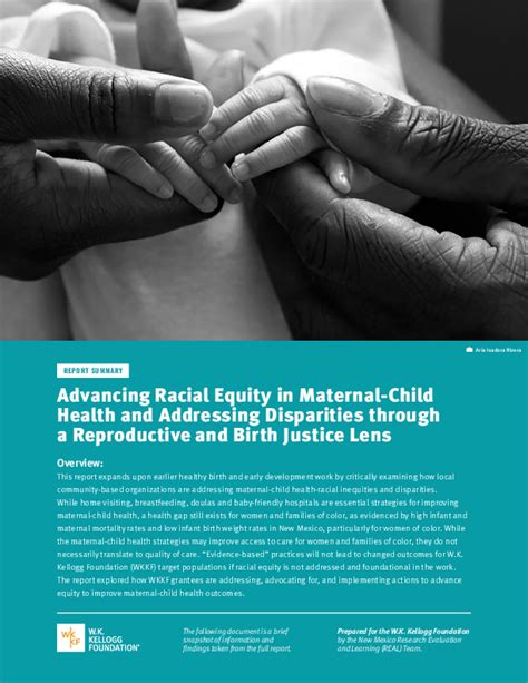 Advancing Racial Equity In Maternal Child Health And Addressing