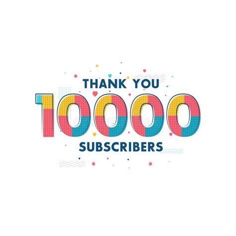 Thank You 10000 Subscribers 10k Subscribers Celebration Modern