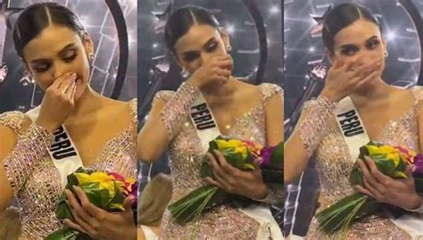 Miss Universo Las Lágrimas De Janick Maceta Al Ser Elegida Segunda Finalista Video Miss Perú
