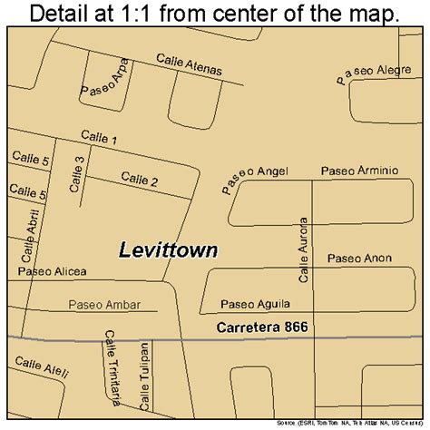 Levittown Puerto Rico Street Map 7245336 Street Map Levittown