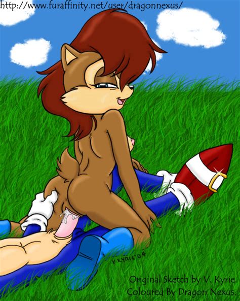 rule 34 anthro archie comics ass chipmunk day female fur hedgehog interspecies male outdoors