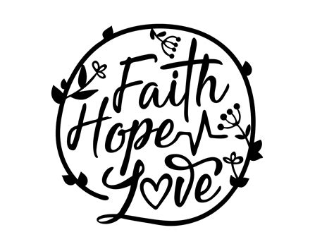 Sale Faith Hope Love Svg Cut File Svg Eps Dxf Cricut Etsy