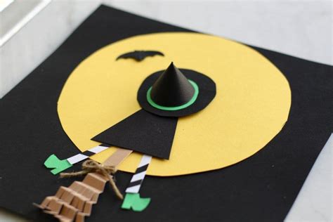 Witch On A Broom A Craft For Room On The Broom Halloween Crafts