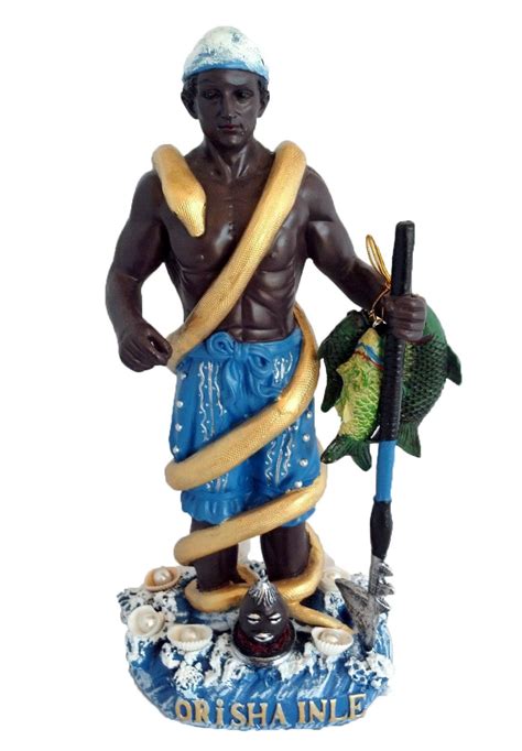 12 Inches Statue Orisha Inle Santeria Lucumi Yoruba African Estatua