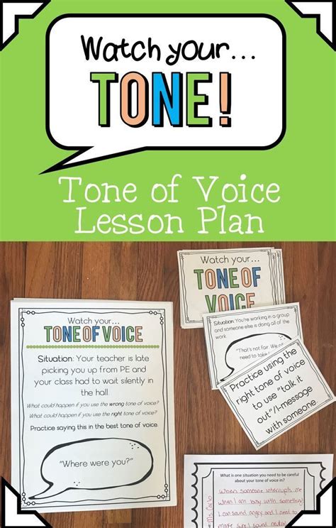 This Tone Of Voice Lesson Plan Or Small Group Session Helps To Develop