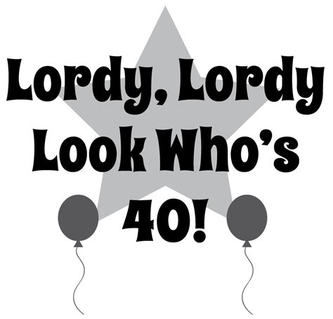 40 Happy Birthday Clip Art Lordy Lordry Look Whos 40 Clipart