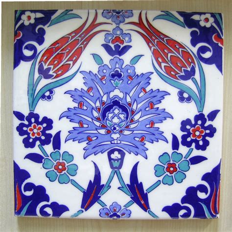 Iznik Ceramic Tile With Traditional Kutahya By Minehomedecoration Art
