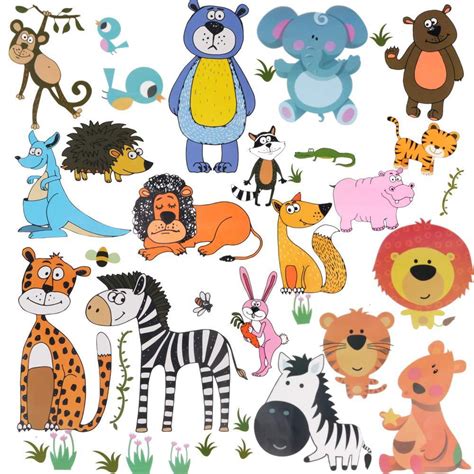 Aritan Forest Animals Window Stickers For Kids Boys And Girlsdouble