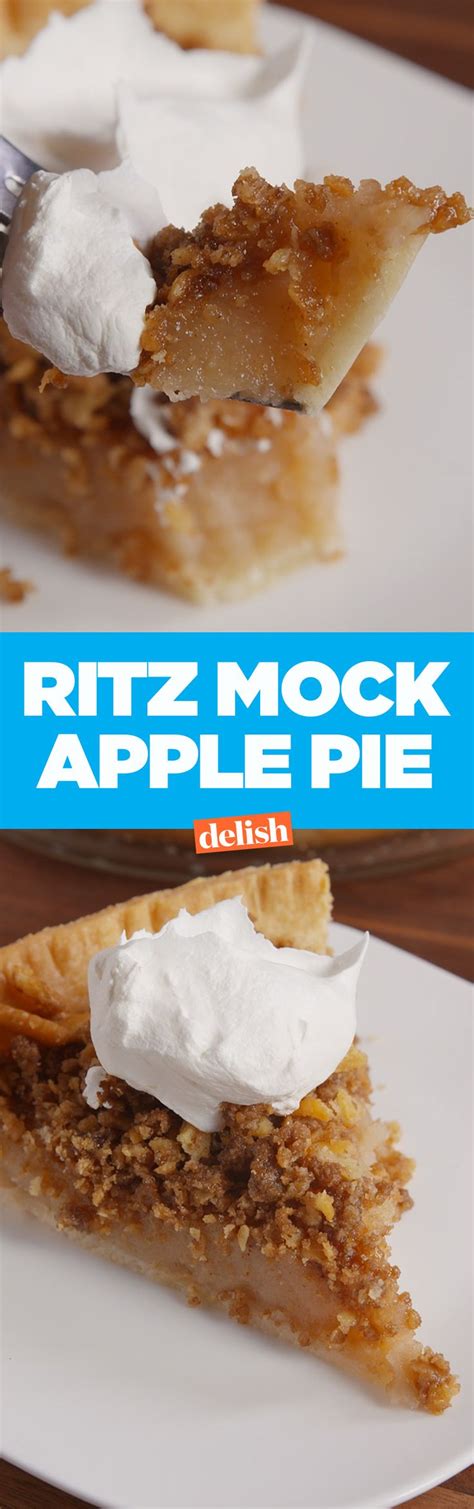 Ritz Mock Apple Pie Recipe Ritz Mock Apple Pie Recipe Apple Pie Recipes Apple Recipes