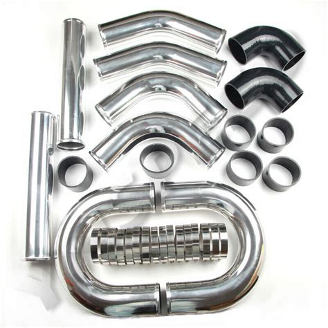 3 5 Inch Aluminum Turbo Intercooler Piping Pipe Kit With Coupler And