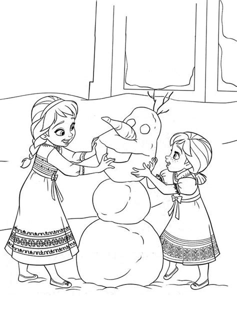 Elsa e jack frozen 2. Frozen Anna Elsa Olaf da stampare e colorare
