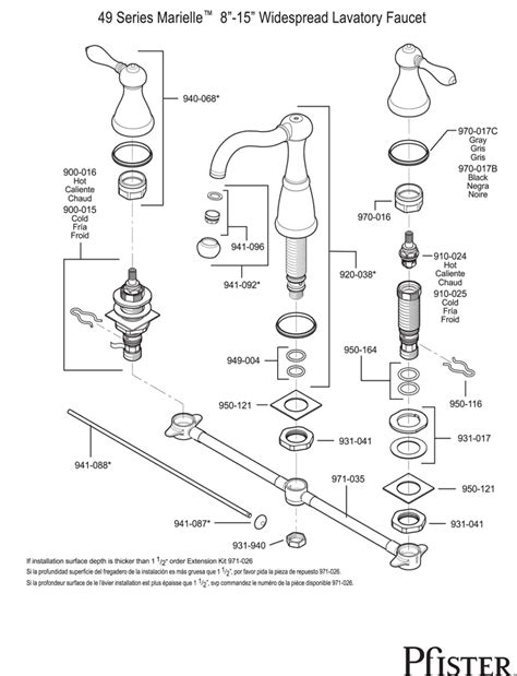 How to install price pfister kitchen faucets styles, is built with todays kitchen faucets repair with a few months now and matte black visit our buying guide will. Price Pfister Bathroom Faucet Parts | online information