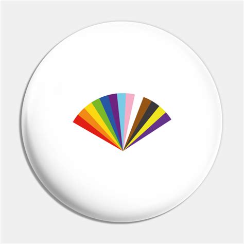 Intersex Inclusive Progress Pride Flag Fan Intersex Inclusive Pin