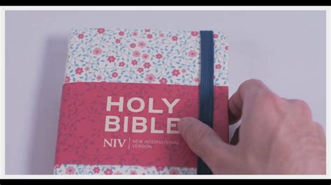 Niv Thinline Floral Cloth Bible Youtube