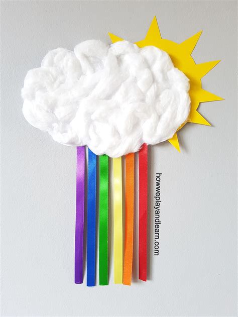 Fluffy Rainbow Cloud Craft