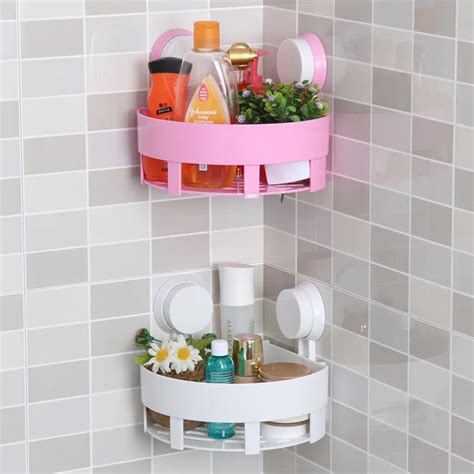 New Single Wall Mounted Sink Cornor Bathroom Storage Holder Kitchen