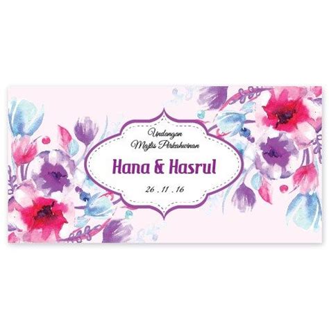 See more ideas about kad kahwin, wedding cards, wedding silhouette. Kad Kahwin Floral 37 - Chantiqs Kad Kahwin | Kad kahwin ...