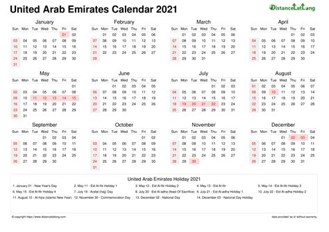 2024 Uae Annual Calendar With Holidays Free Printable Templates 2024