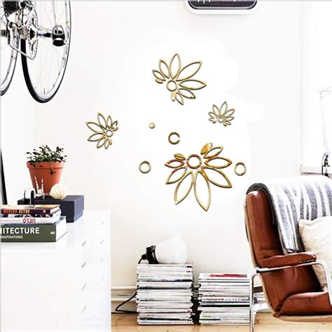 Funlife 3d Home Decoration Mirror Wall Stickers Can Remove The Three