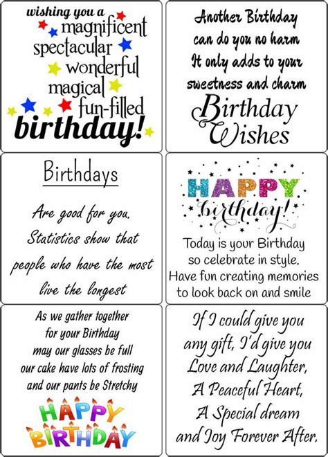 Easy Peel Self Adhesive Birthday Sentiments 2 6 Birthday Sentiments