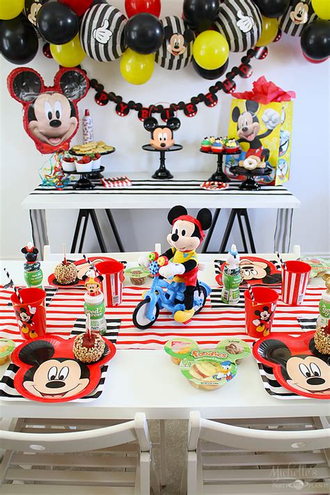 How To Plan A Mickey Mouse Birthday Party Michelles Party Plan It