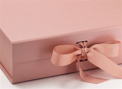 Rose Gold Large T Boxes With Changeable Ribbon Large T Boxes