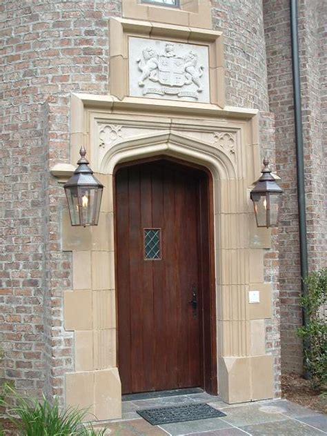 Old english tudor vacation home with lovely arts and crafts detailing. Tudor Artisans : Tudor Doors - Plank and Panel Manor Style ...