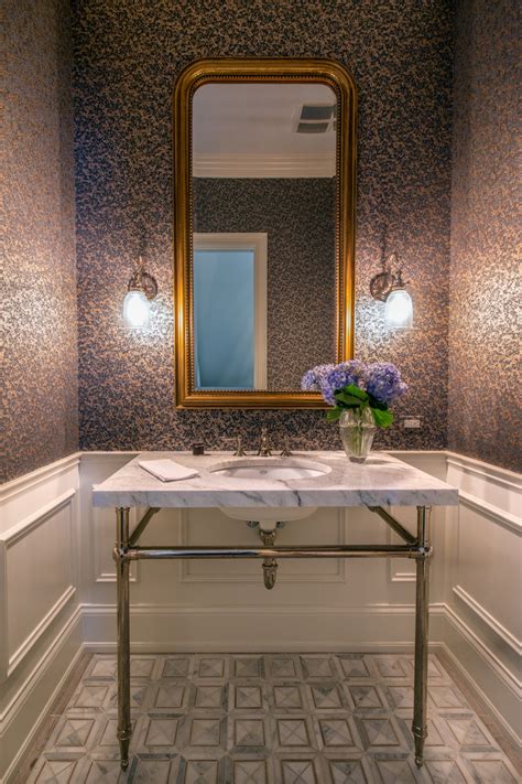 Timeless Classic Traditional Powder Room Chicago By Skin
