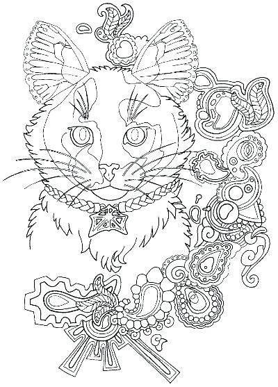 Calico Cat Coloring Page at GetColorings.com | Free printable colorings