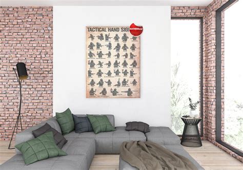 Tactical Hand Signals Poster Military Art Print Swat Etsy