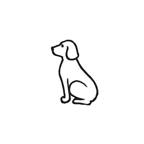 Minimalist Dog Tattoo Set Of 2 Dog Line Art Small Dog Tattoos Dog