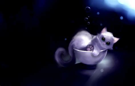 Kawaii Cat Anime Wallpapers Wallpaper Cave