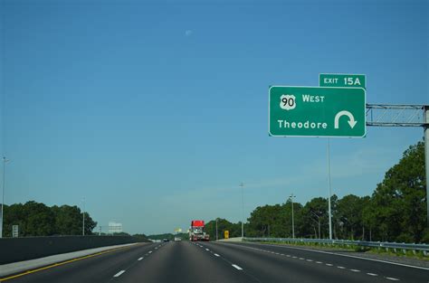 Interstate 10 West Mobile County Aaroads Alabama