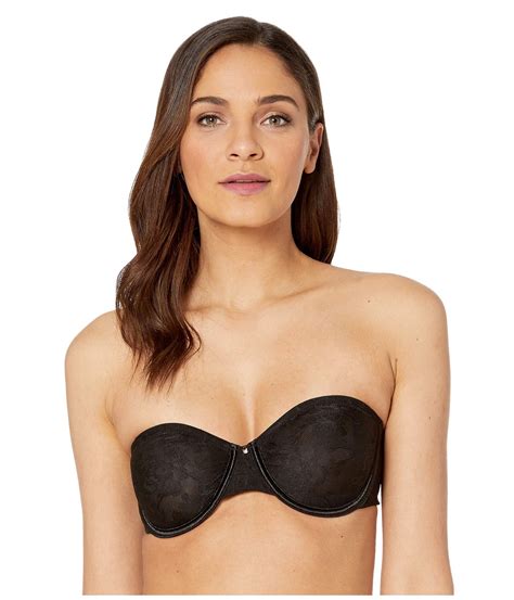 Le Mystere Lace Perfection Unlined Strapless Bra 3315 In Black Lyst